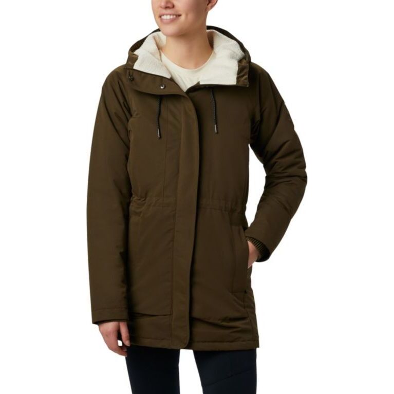 Columbia South Canyon Sherpa Lined Jacket Olive Green