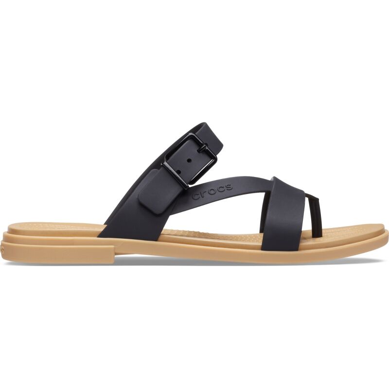 Crocs™ Tulum Toe Post Sandal Womens Black/Tan