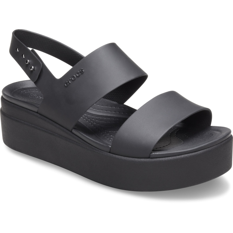 Crocs™ Brooklyn Low Wedge Womens Black/Black