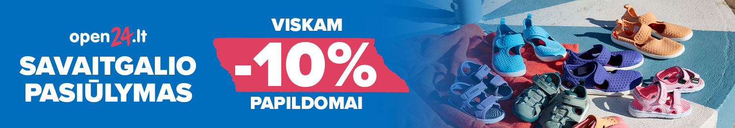 Papildoma 10 procentų savaitgalio nuolaida