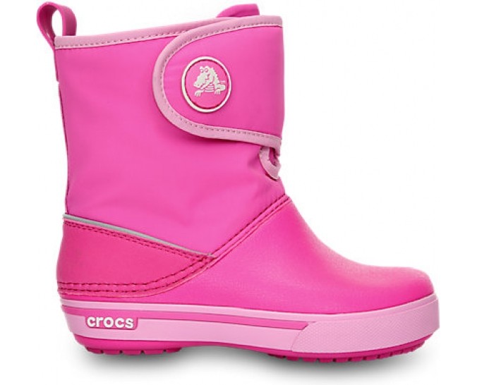 Crocs™ Kids' Crocband II.5 Gust Boot Neon Magenta/Carnation 28