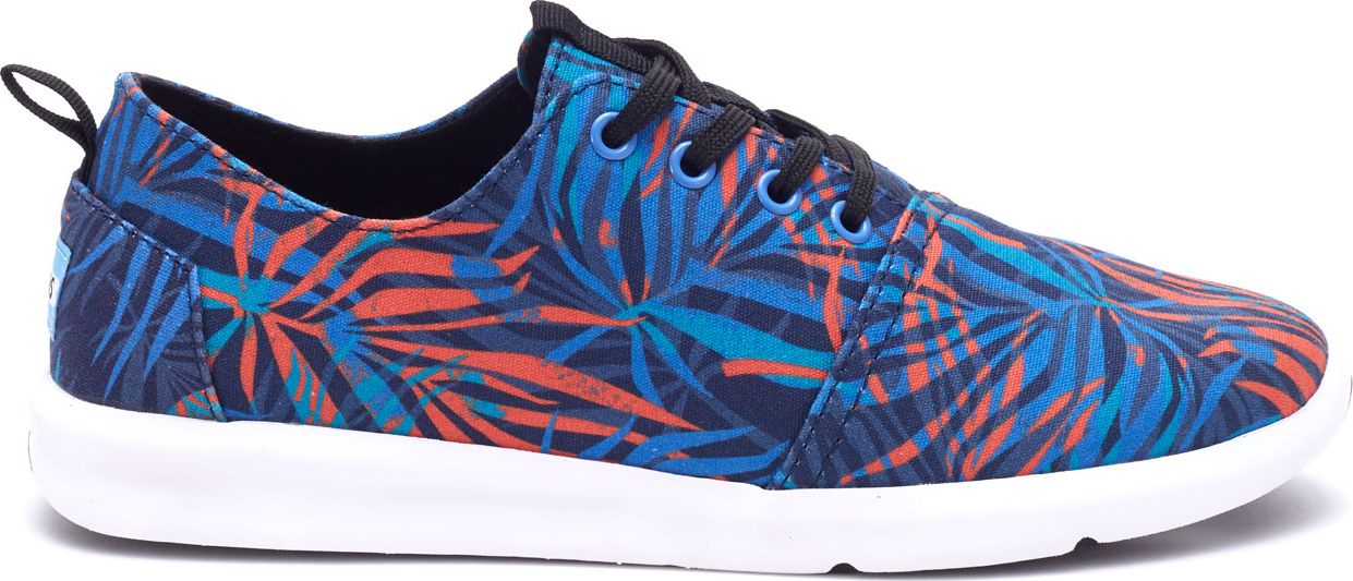 TOMS Palms Print Men's Del Rey Sneaker Multi 46