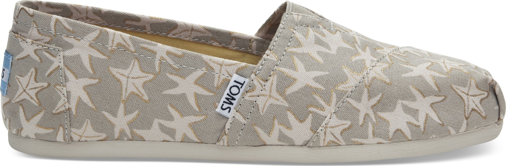TOMS Foil Starfish Women's Alpargata Oxford Tan/Gold 37,5