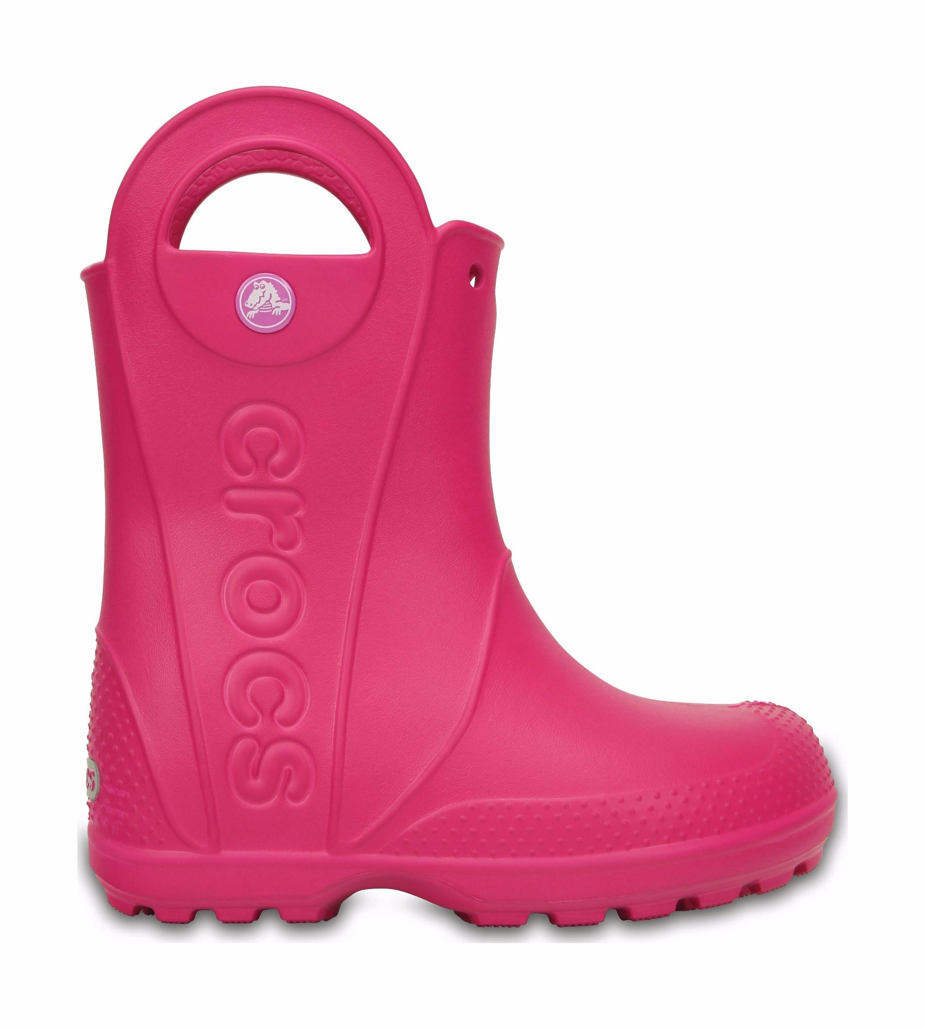 Crocs™ Kids' Handle It Rain Boot Candy Pink 35