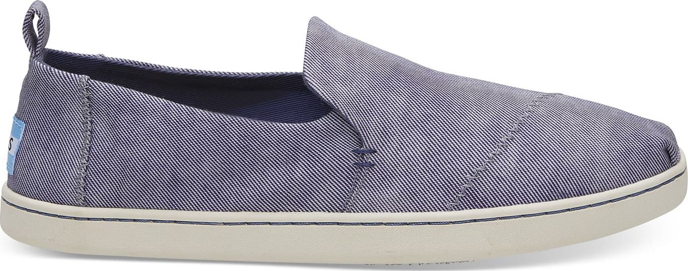 TOMS Washed Twill Women's Deconstructed Alpargata State Blue 39