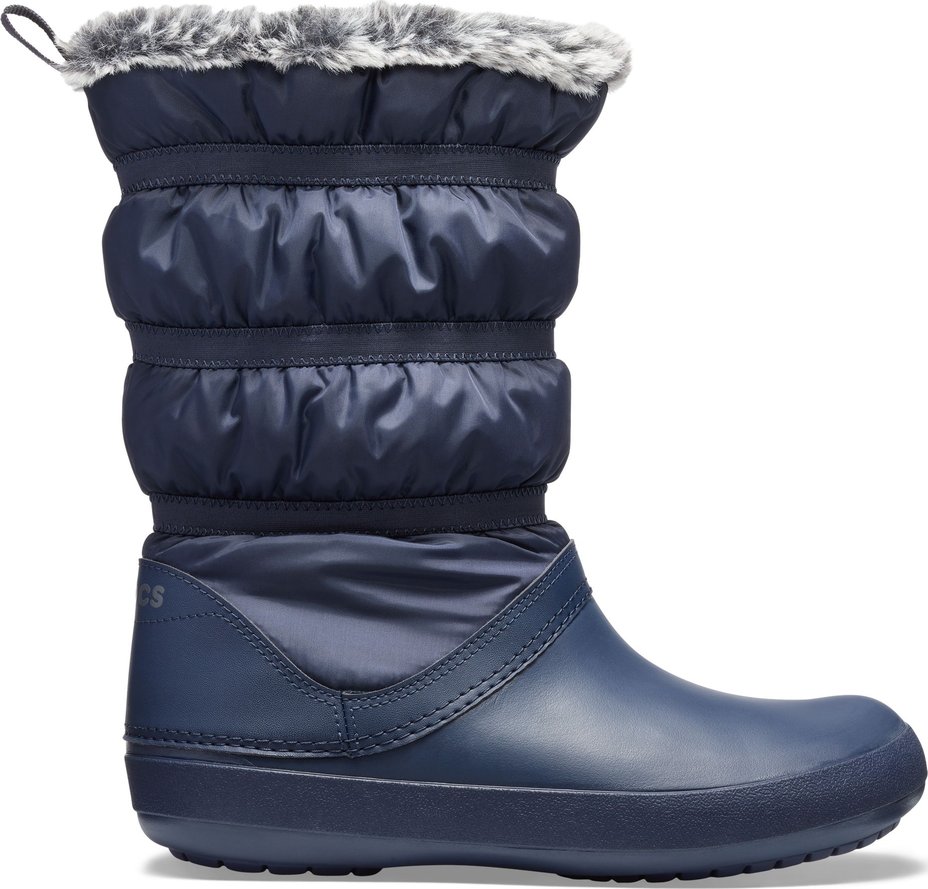 Crocs сапоги купить. Сапоги Crocs Winter Boot. Женские темно-синие зимние сапоги Crocs women's Crocband™ Winter Boot. Дутики крокс женские. Крокс сапоги женские синие.