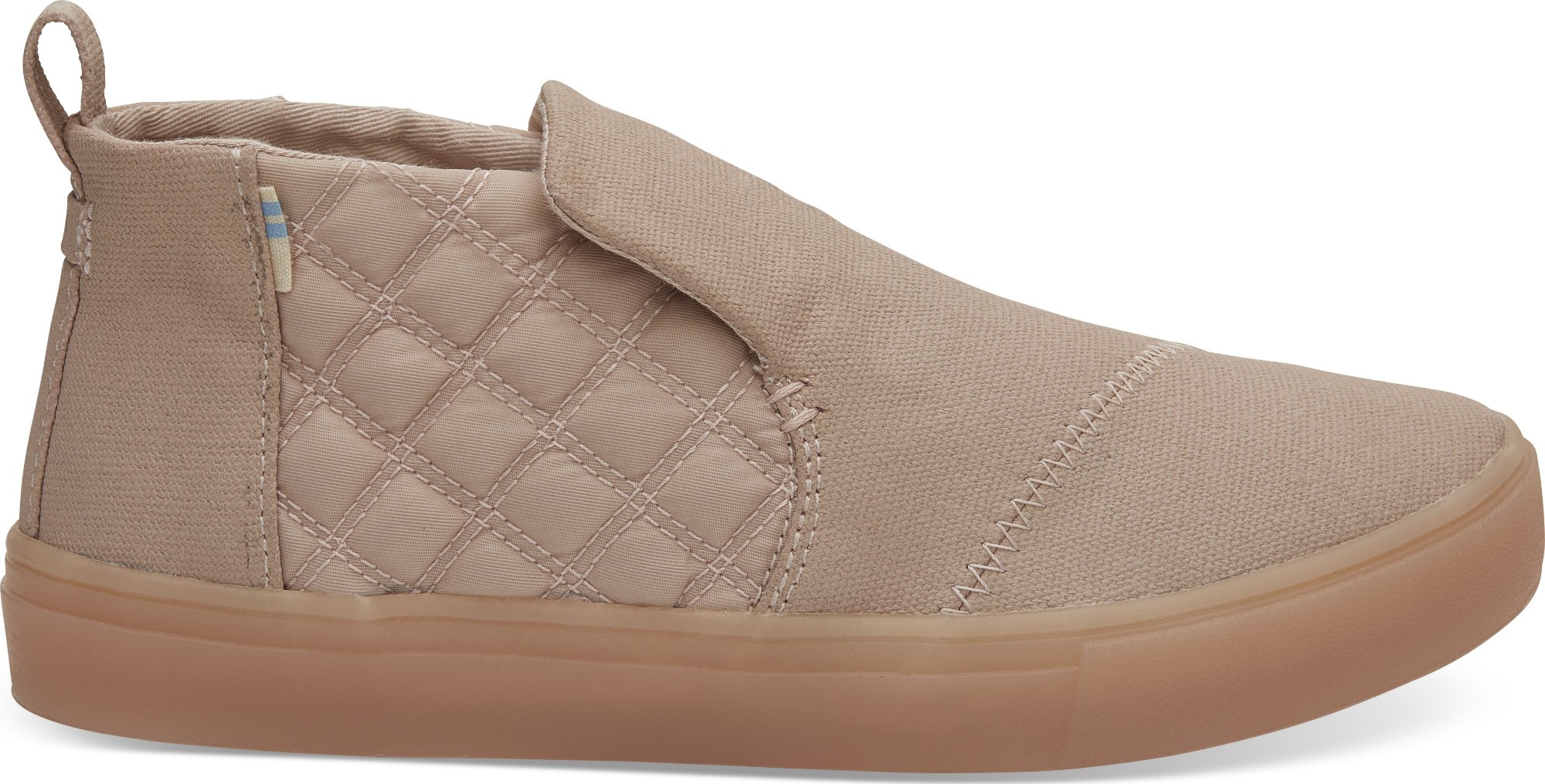 TOMS Canvas Quilted Nylon Women's Paxton Slipon Dark Blush Textural 38