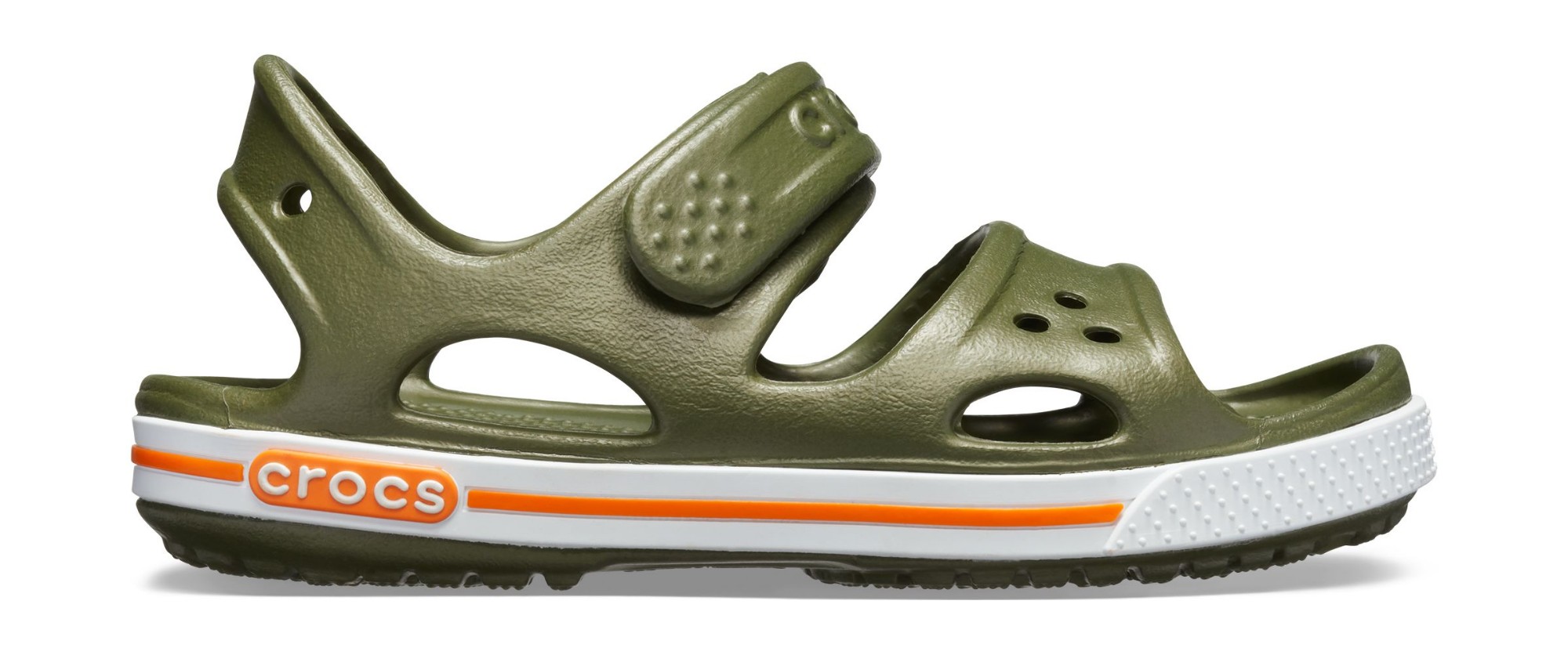 Crocs™ Kids' Crocband II Sandal PS Army Green 22