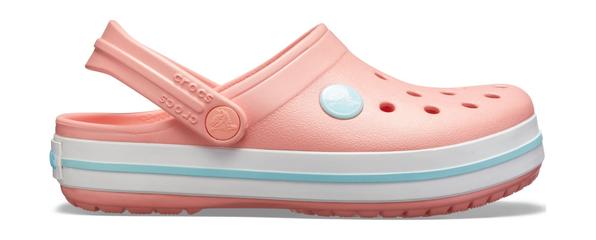 Crocs™ Kids' Crocband Clog Melon/Ice Blue 25