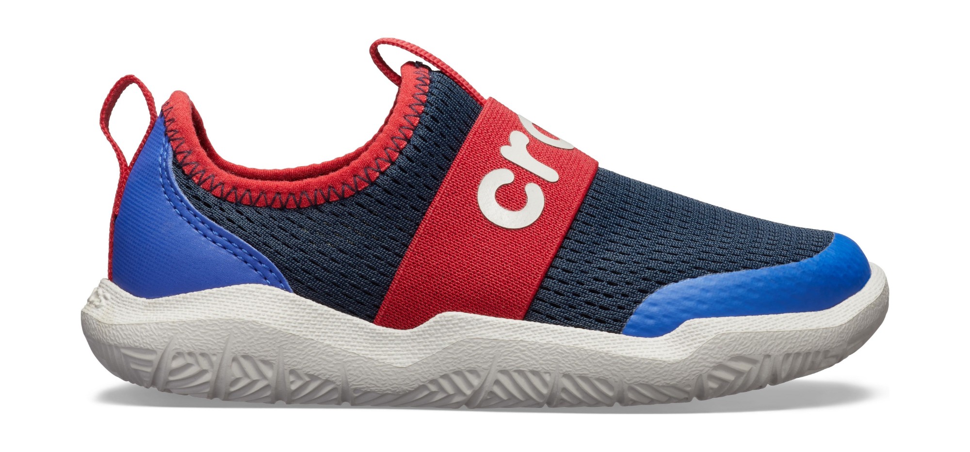 Crocs™ Swiftwater Easy-On Logo Shoe Kid's Navy/Pepper 26