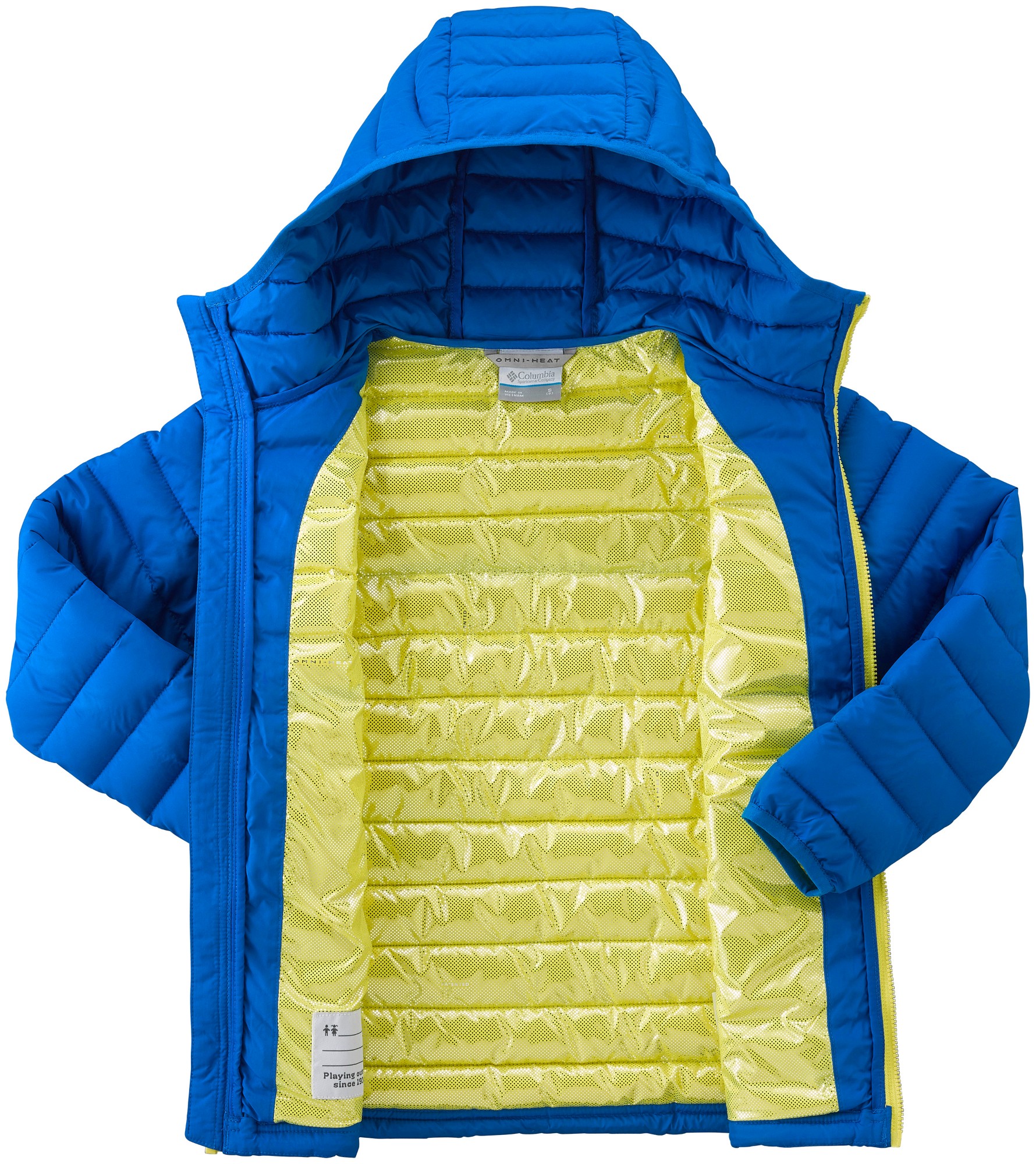 columbia powder lite boys hooded jacket