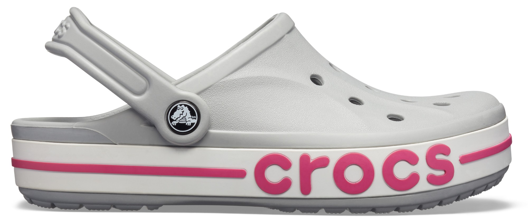 Crocs™ Bayaband Clog Light Grey/Candy Pink 41