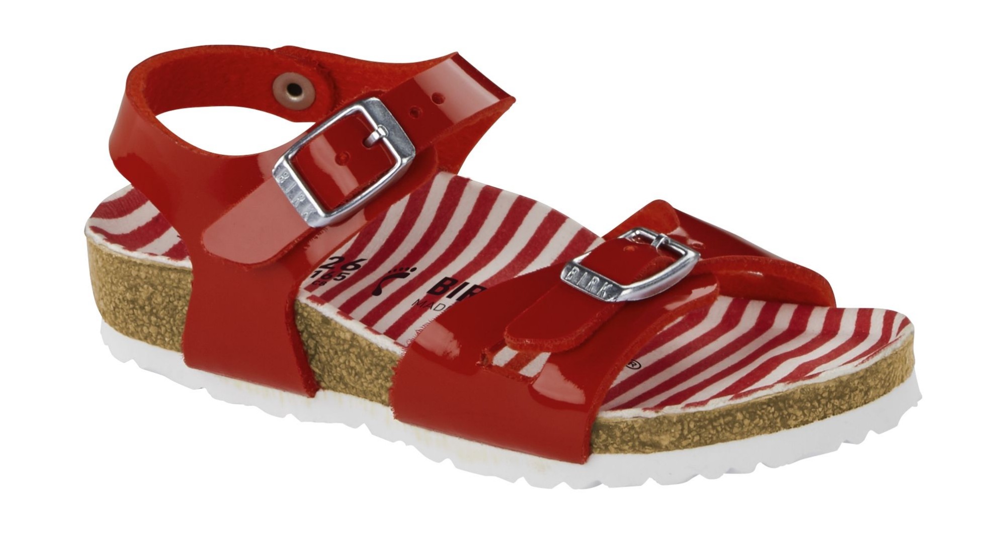 Birkenstock Rio Kids Nautical Stripes Red 27