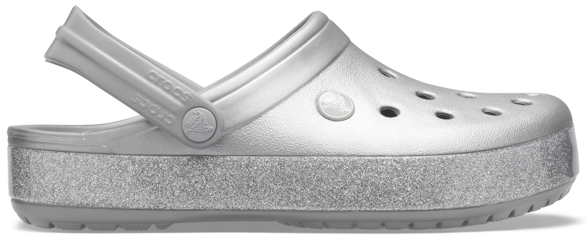 Crocs™ Crocband Printed Clog Metallic Silver 36,5