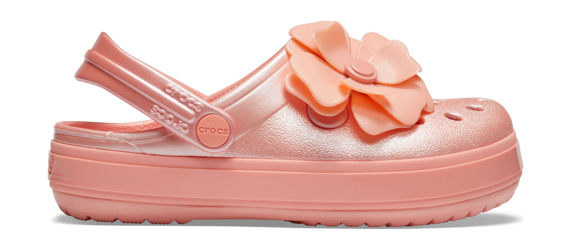 Crocs™ Crocband Vivid Blooms Clog Kid's Melon 26