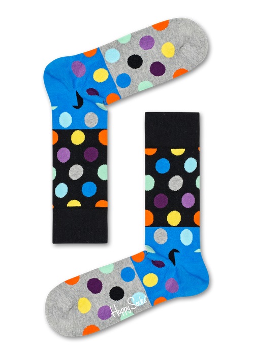 Happy Socks Big Dot Block Multi 9500 36-40