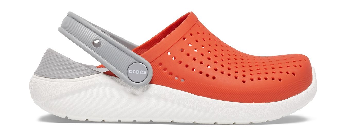 Crocs™ LiteRide Clog Kid's Tangerine/White 29