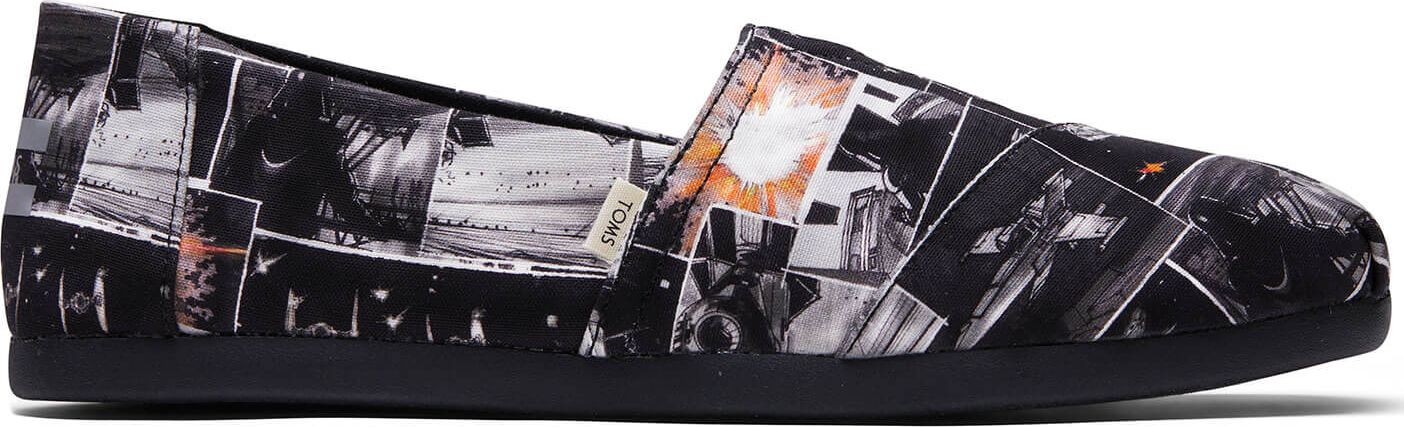 TOMS Starwars Darth Print Men's Alpargata 3.0 Black 46