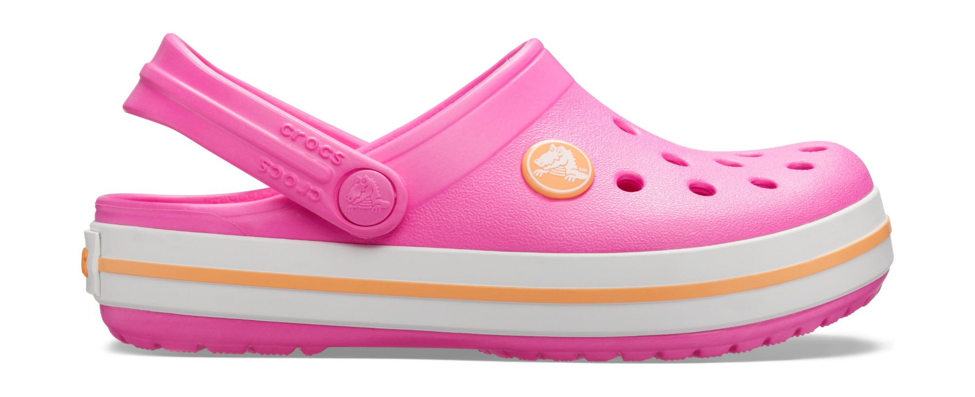 Crocs™ Kids' Crocband Clog Electric Pink/Cantaloupe 37,5