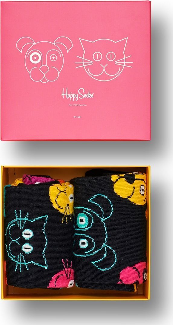 Happy Socks Cat VS Dog Gift Box Multi 9300 36-40