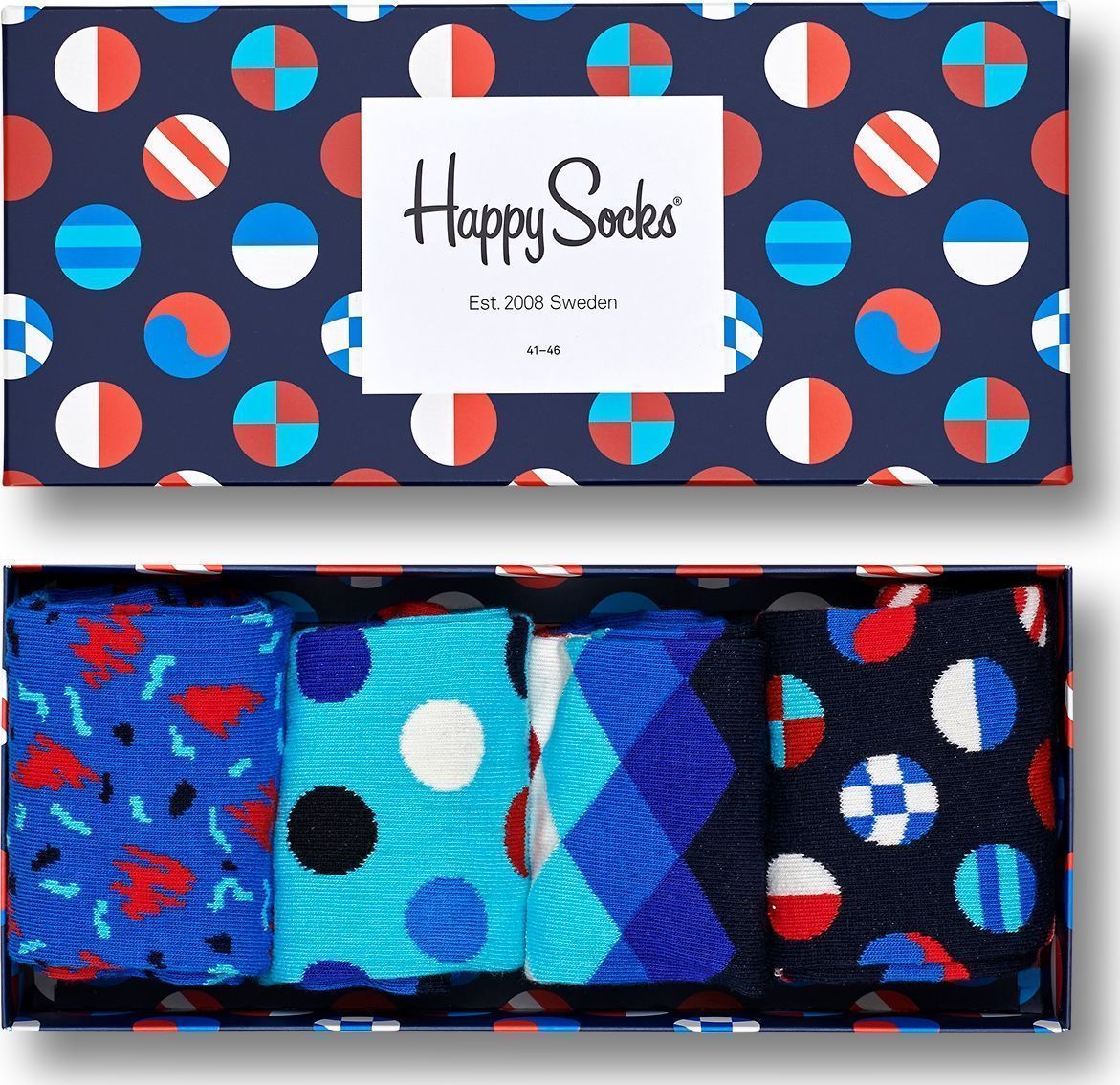 Happy Socks Navy Gift Box Multi 6500 41-46