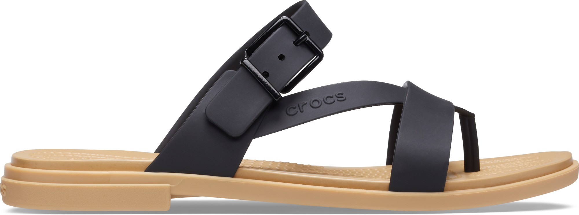 Crocs™ Tulum Toe Post Sandal Womens Black/Tan 37,5
