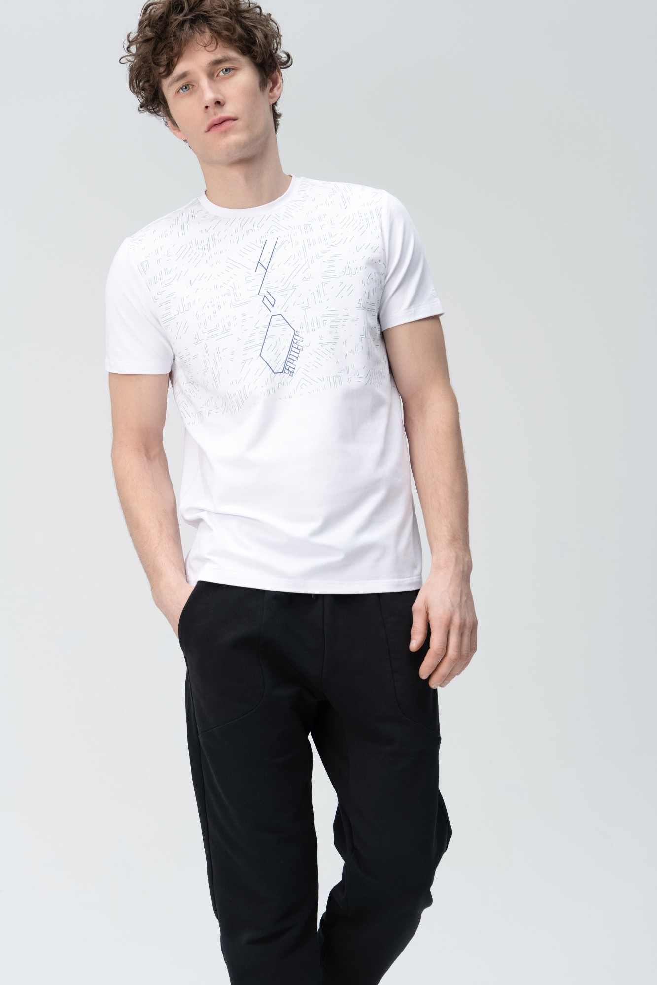 AUDIMAS Marginti švelnūs modalo marškin. 2011-526 White 2 Pr XL