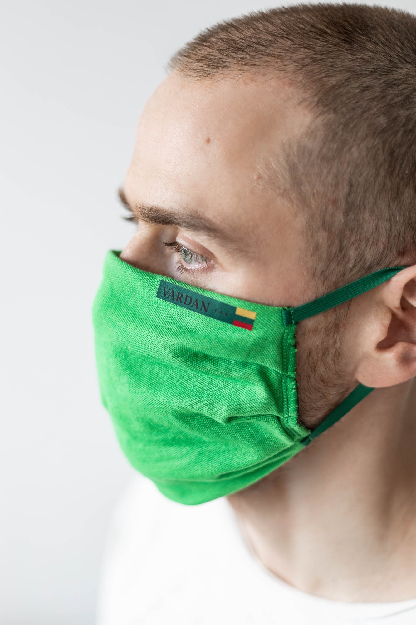 AUDIMAS Daugkartinė apsaug.kaukė VARDAN TOS 2 vnt. Jolly Green M