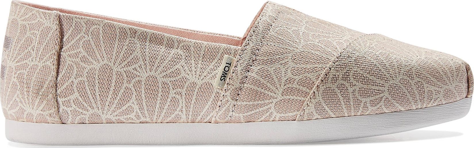 TOMS Foil Seashell Print Women's Alpargata Peony 37,5