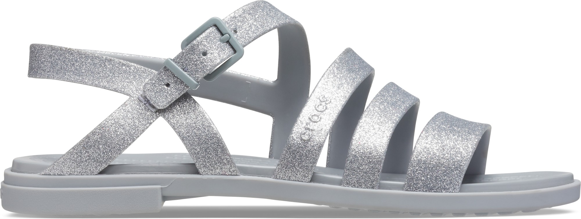 Crocs™ Tulum Glitter Sandal Women's Silver Glitter 37,5