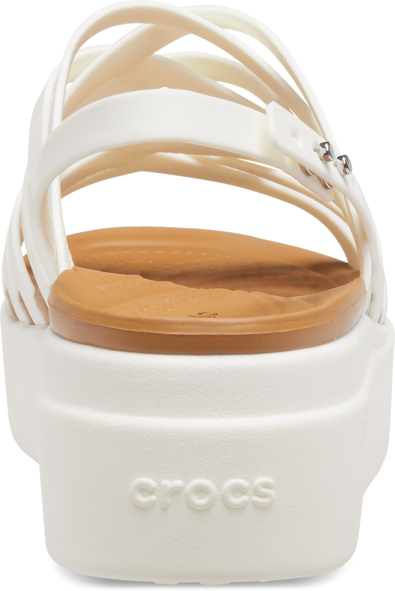 crocs ™ brooklyn strappy low wedge women's