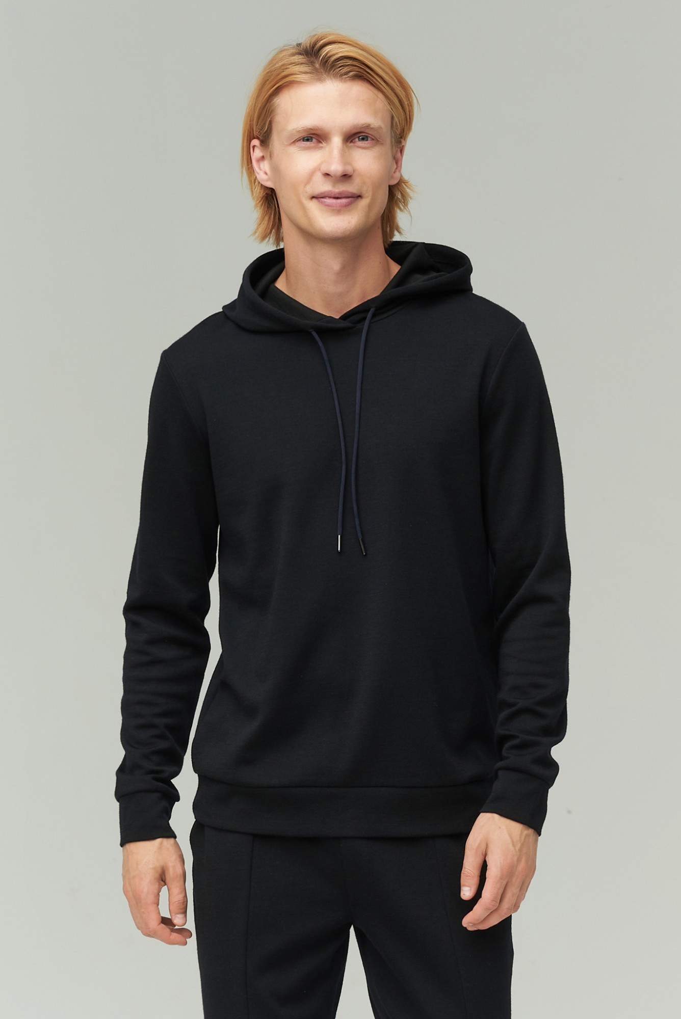 AUDIMAS Merino vilnos džemperis 2021-537 Black XXL