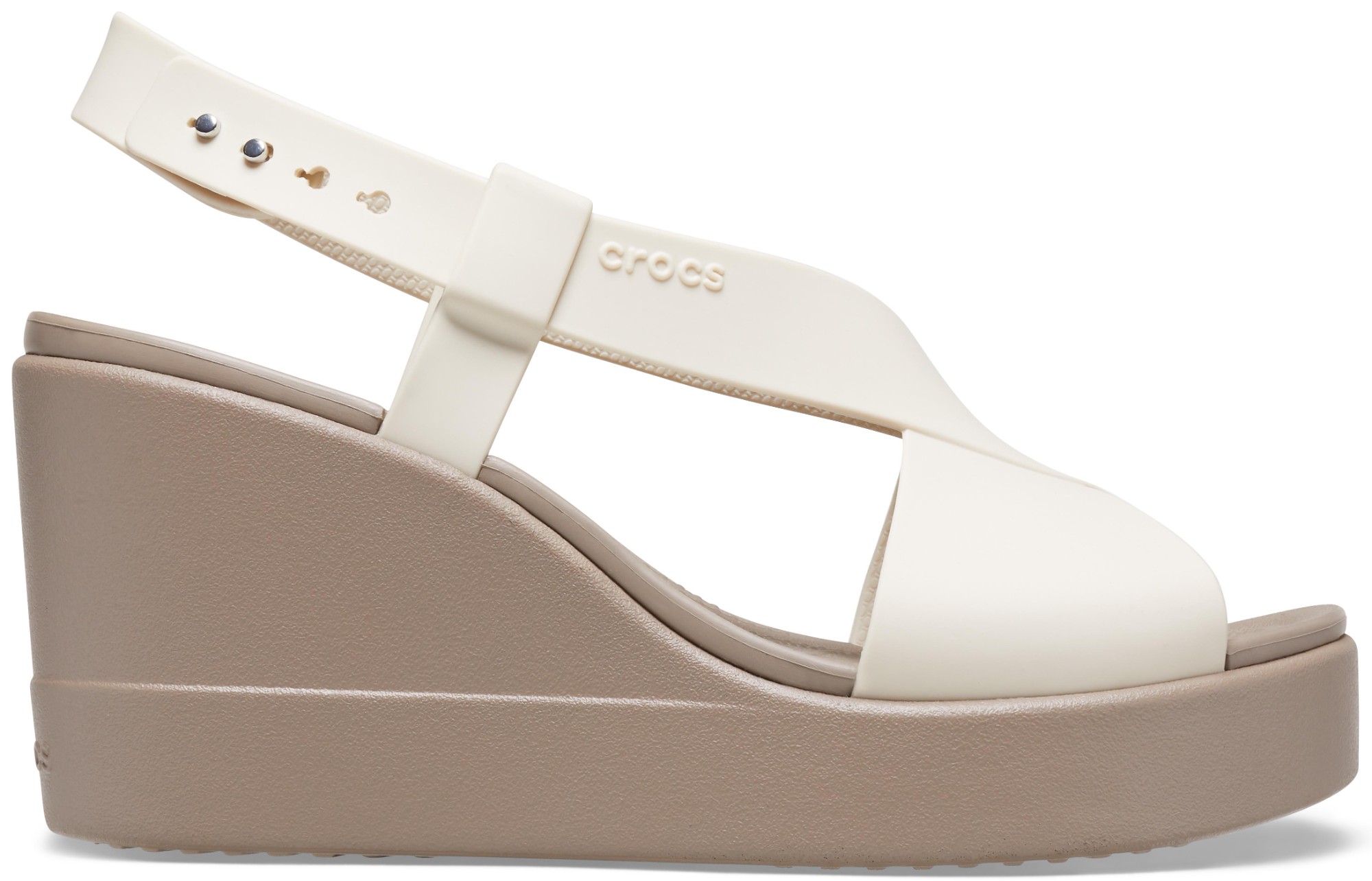 Crocs™ Brooklyn High Wedge Womens Stucco/Mushroom 42,5