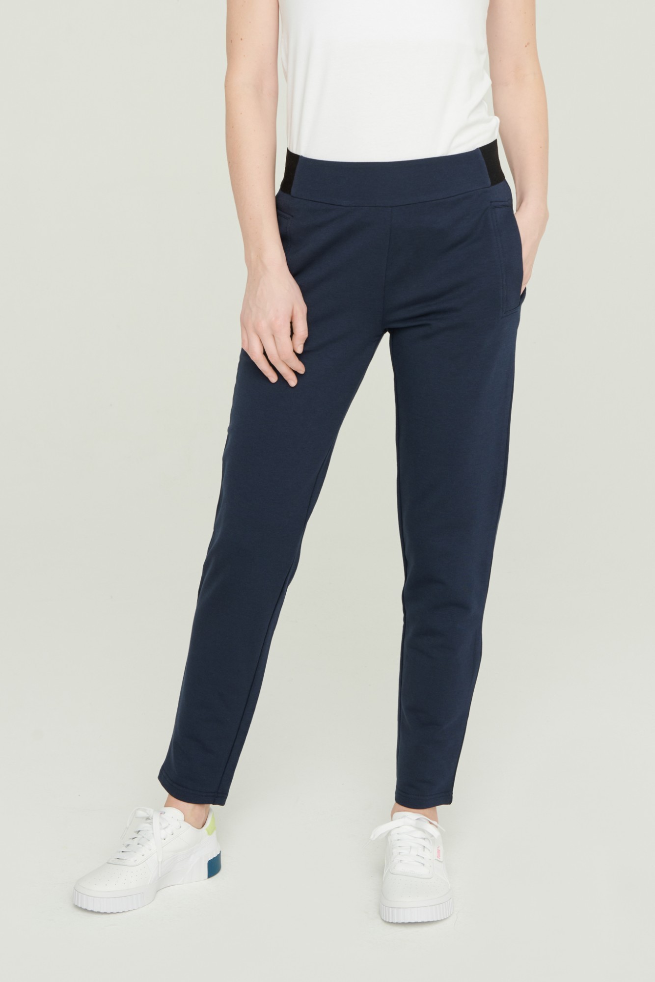 AUDIMAS Švelnios modalo kelnės 2111-060 Navy Blazer 168/S