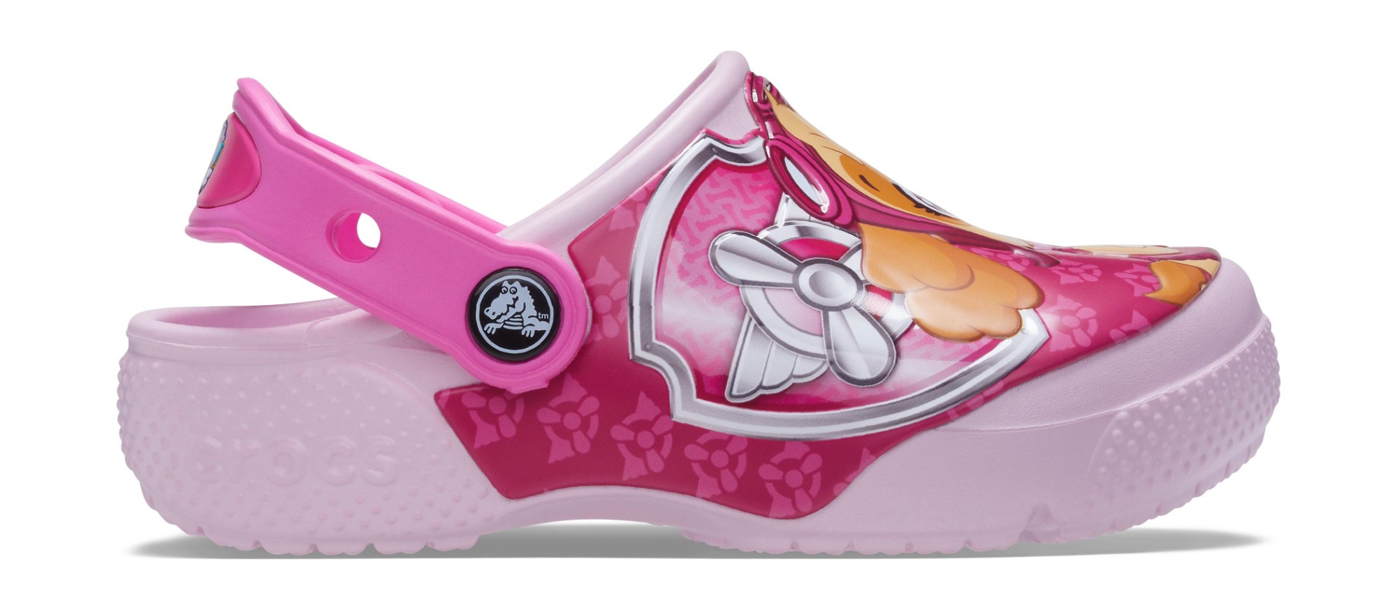 Crocs™ FunLog Paw Patrol Patch Clog Kid's Ballerina Pink 32