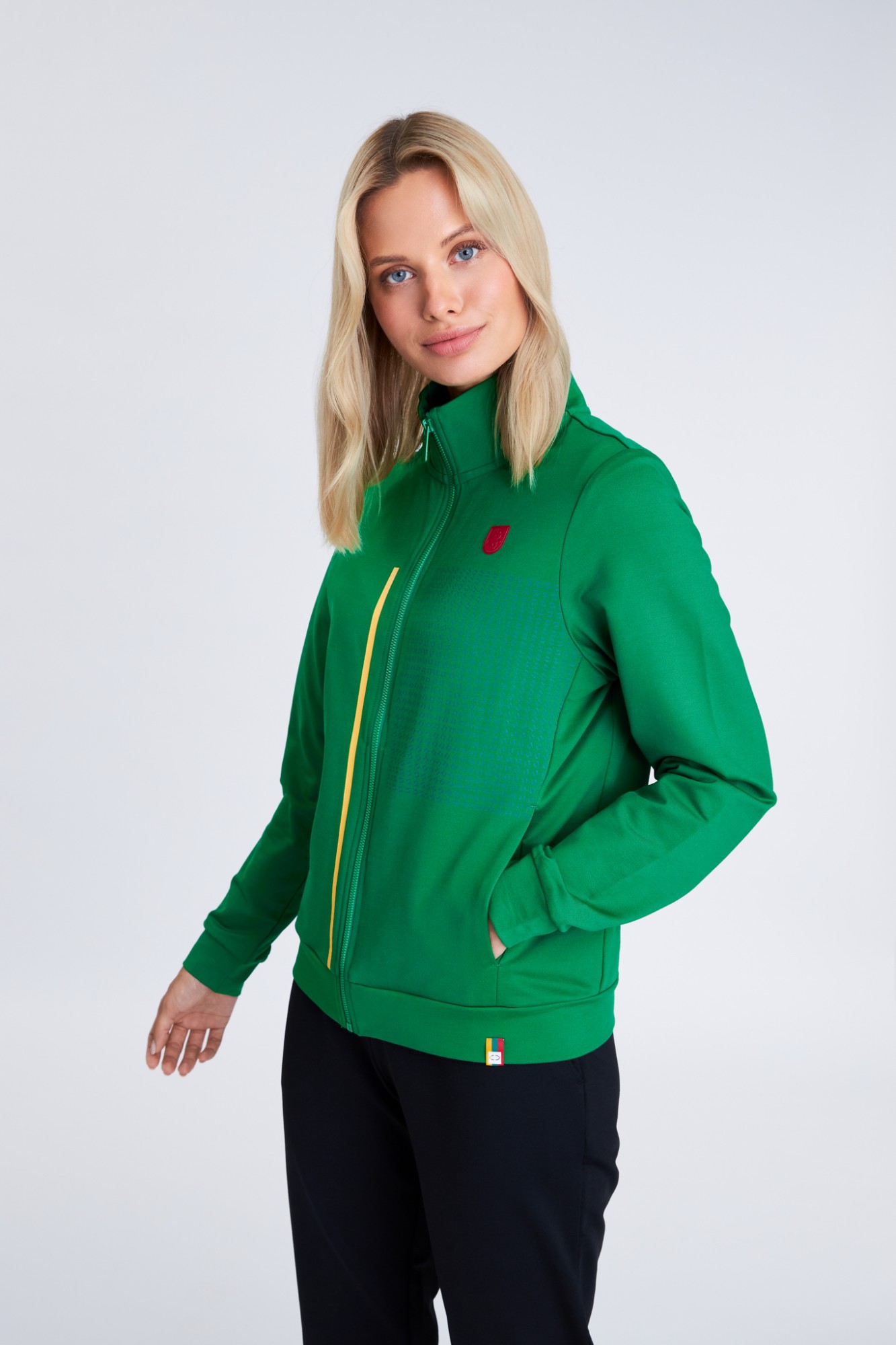 AUDIMAS Ats. džemperis medvilniniu vidumi 21LT-006 Jolly Green 406 XXL
