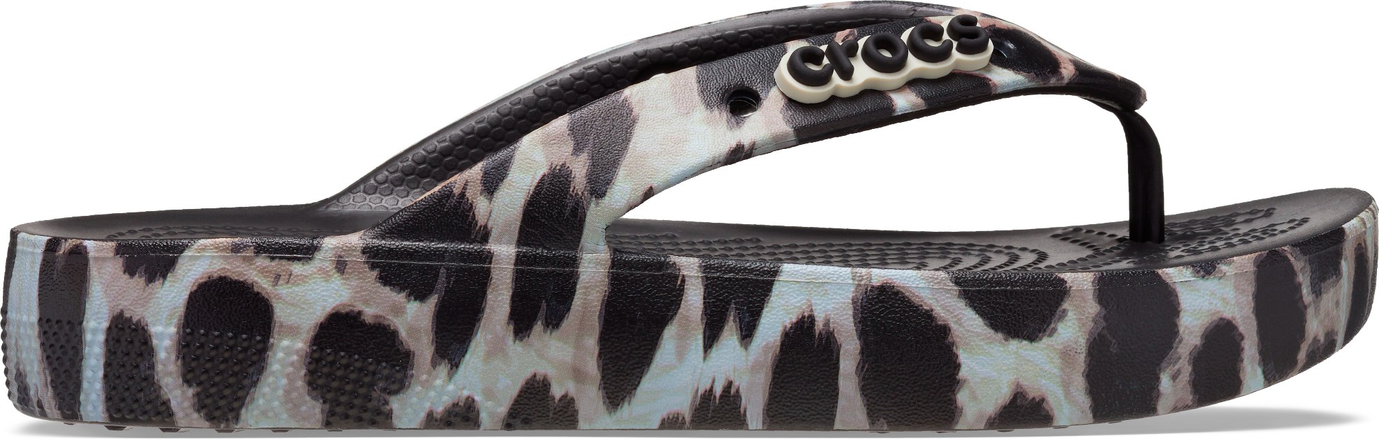 leopard crocs platform