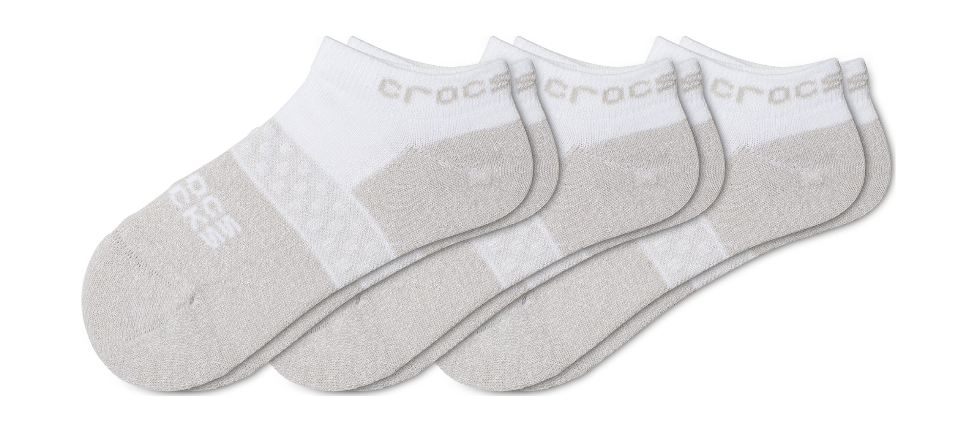Crocs™ Kid's Low Ever 3-Pack Socks White L