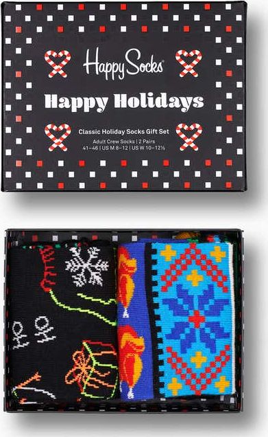 Happy Socks 2-Pack Ho Ho Ho Socks Gift Set Multi 9300 36-40