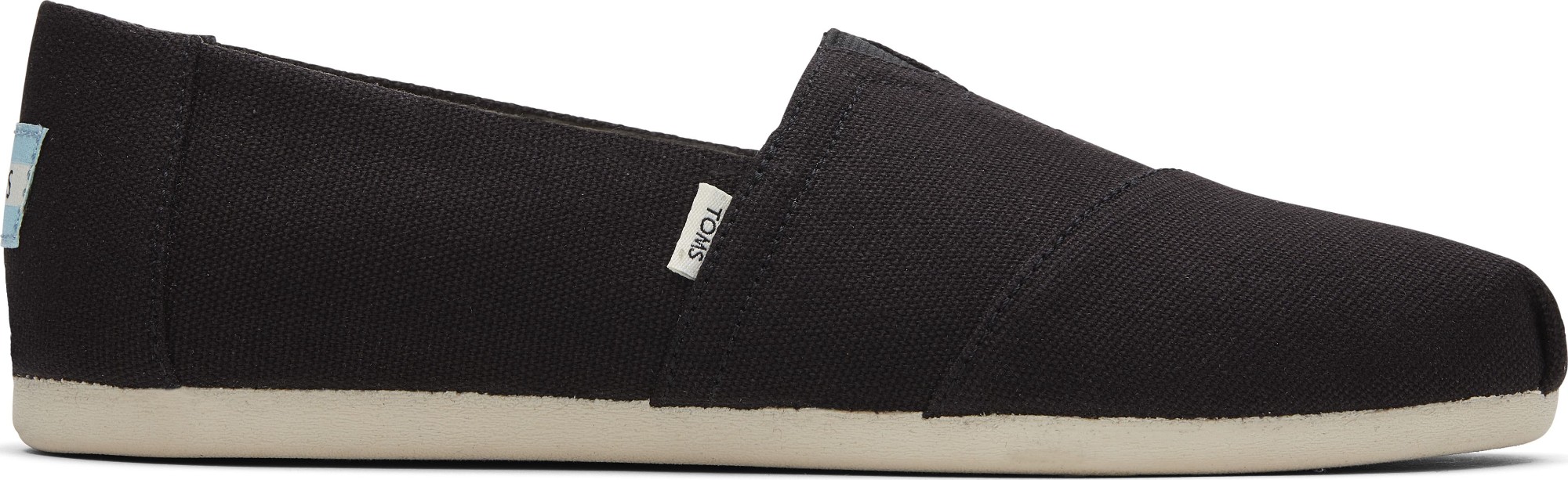 TOMS Recycled Cotton Canvas Women's Alpargata Black 42