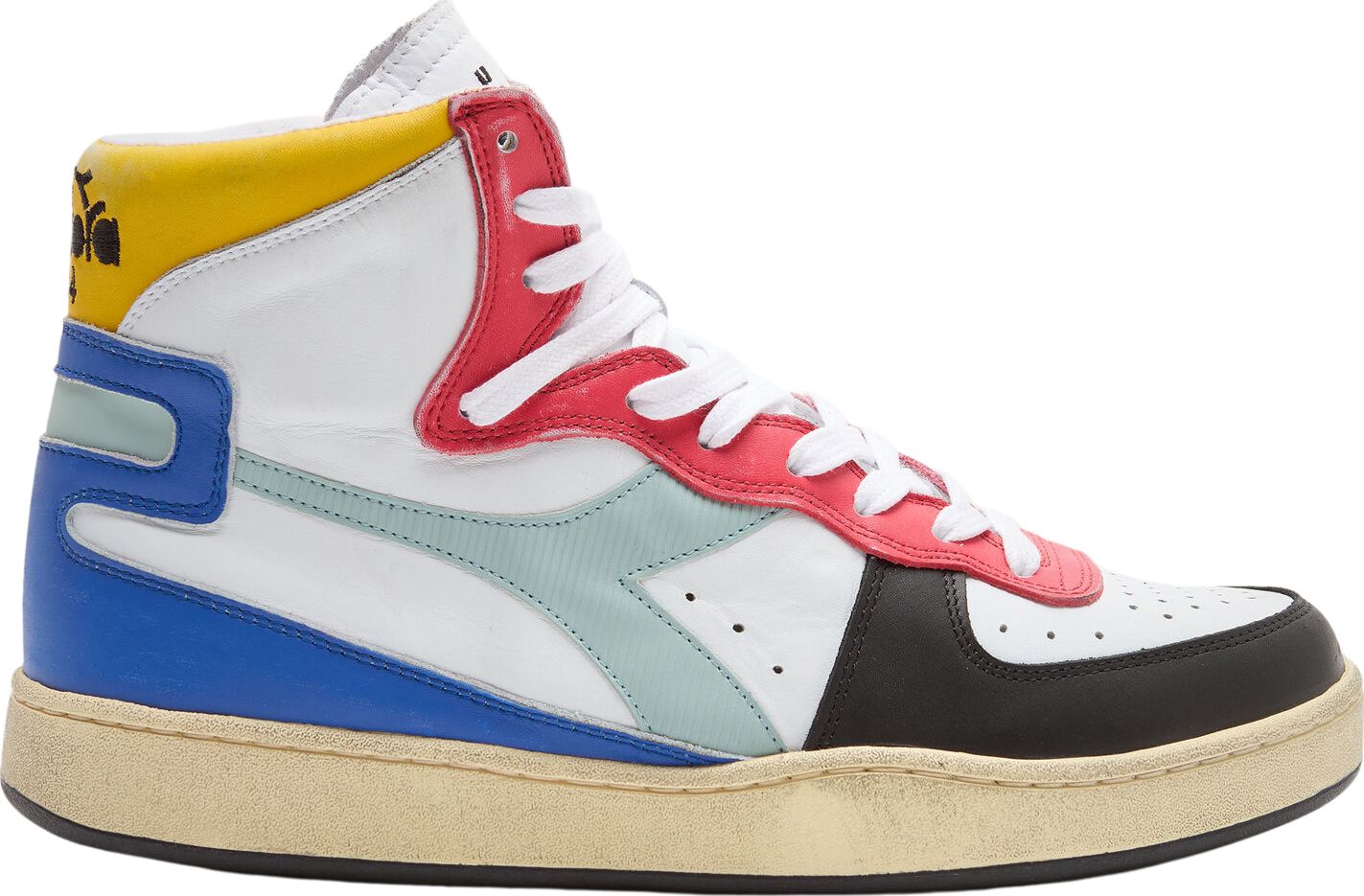DIADORA Mi Basket Used White/Princess Blue/Black 39