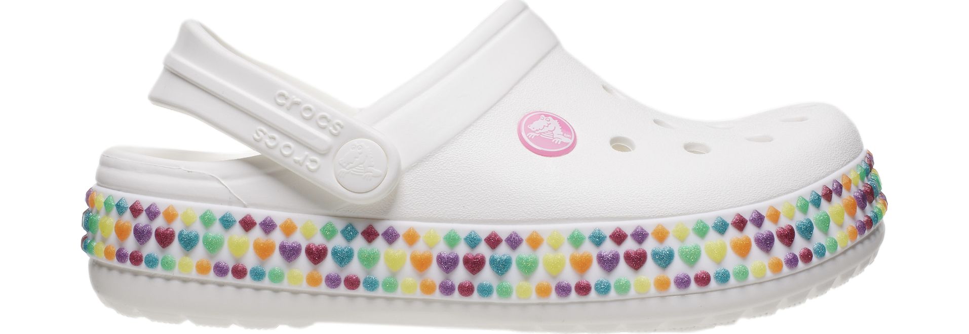 Crocs™ Crocband Gem Band Clog Kid's White 33,5