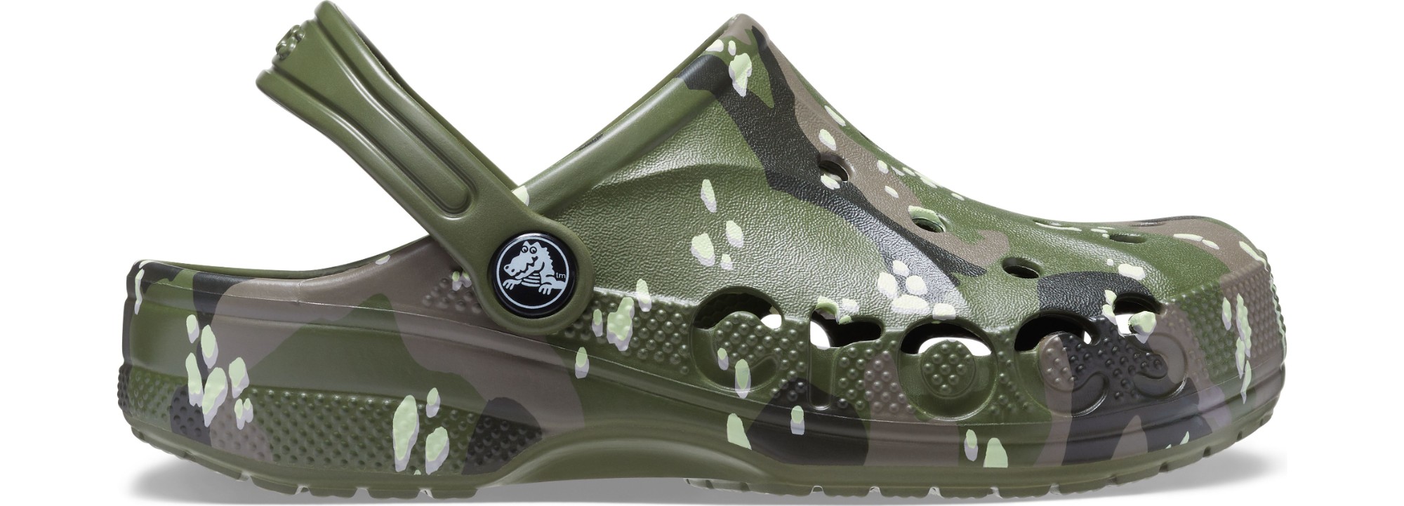 Crocs™ Baya Printed Clog Kid's 207657 Army Green 28