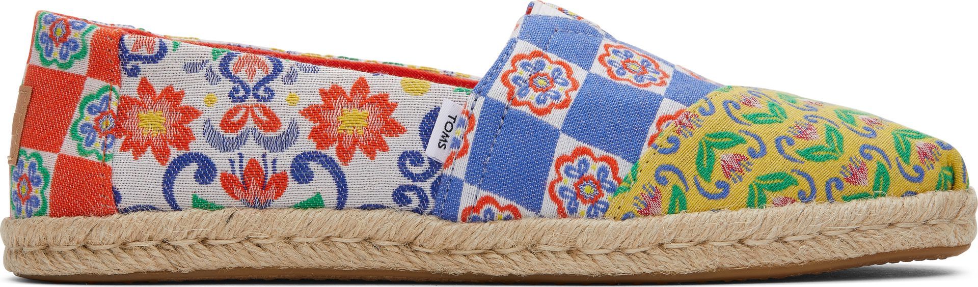 TOMS Mediterranean Jacquard Women Alpargata Rope Red Multi 37,5