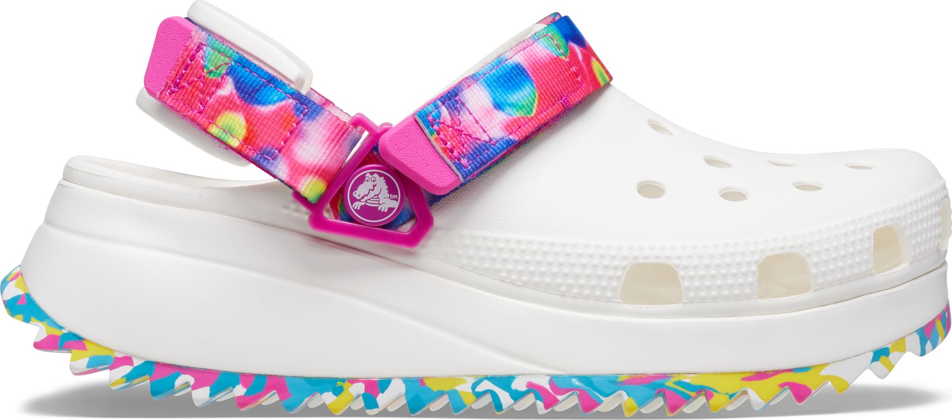 rainbow platform crocs