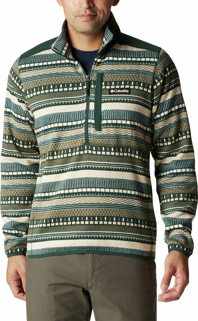 Columbia Sweater Weather II Printed Half Zip Spruce Apres St XL