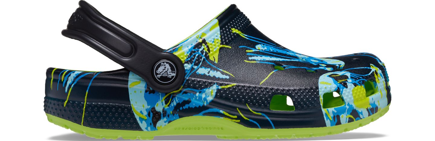 Crocs™ Classic Meta Scape Clog Kid's 208456 Limeade/Multi 27