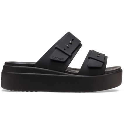 Crocs™ Brooklyn Sandal Low Wedge Women's Black