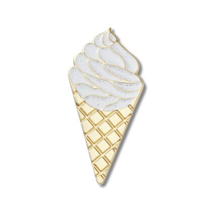 Crocs™ Jibbitz Gold Vanilla Waffle Cone 198445176364 