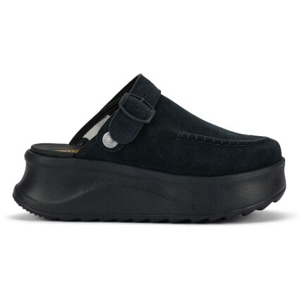 HEYDUDE Delray Clog Suede Women's Black